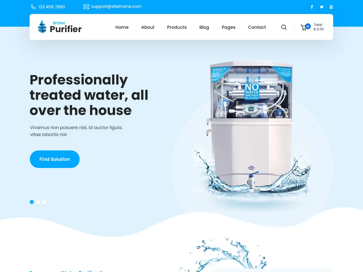 Dịch vụ thiết kế Website lĩnh vực thiết bị lọc nước